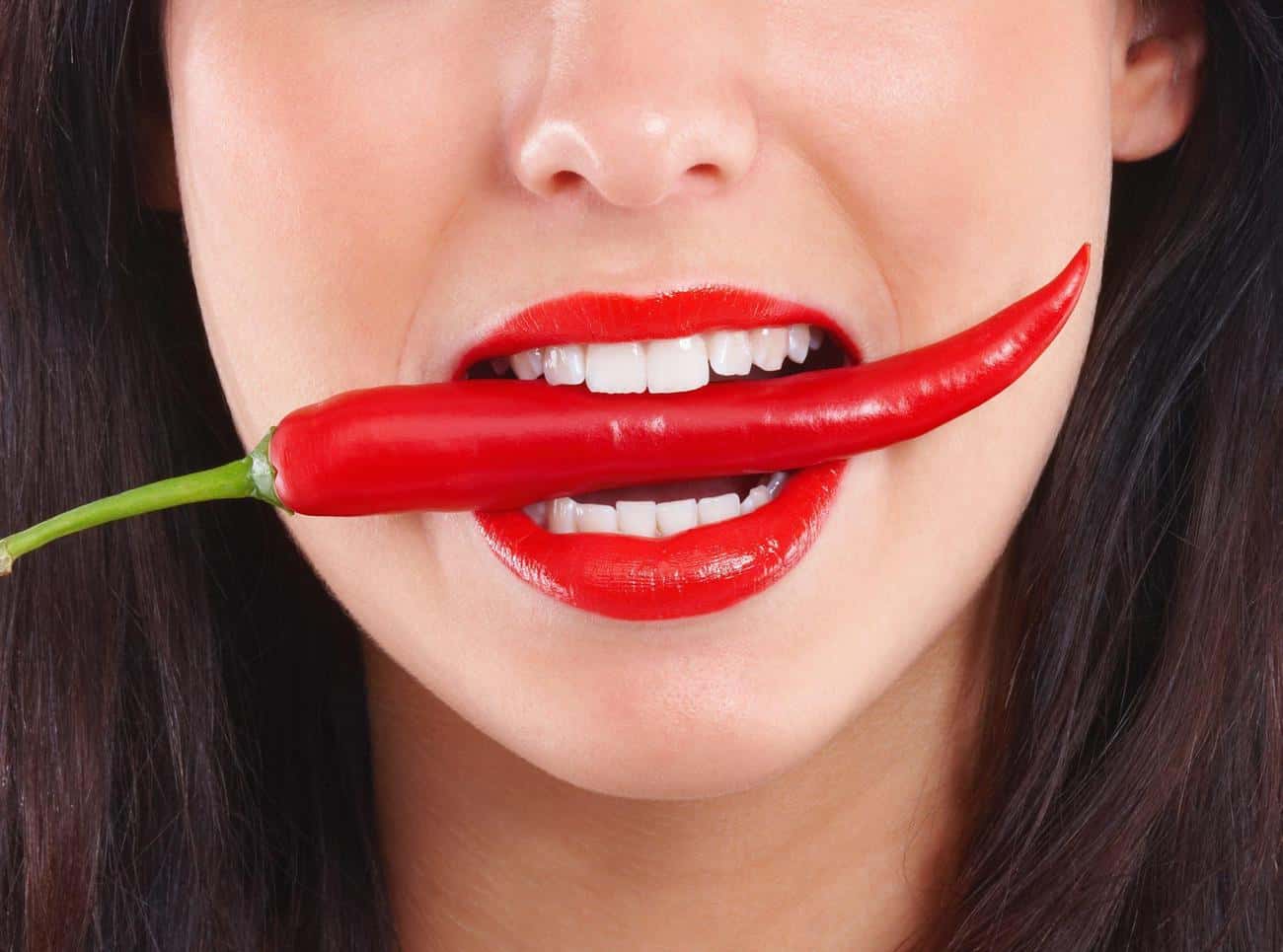 Close-up of a smile with immediate whitening results after treatment Reigate