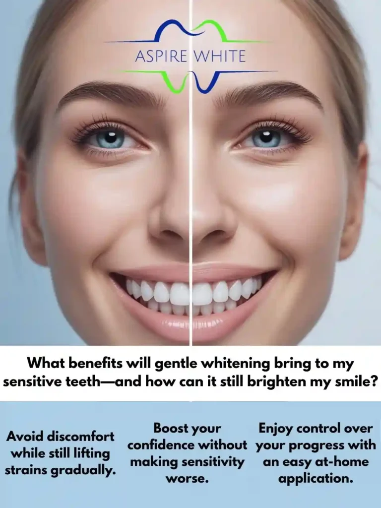 What benefits will gentle whitening bring to my sensitive teeth—and how can it still brighten my smile Reigate